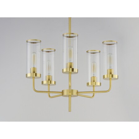 MAXIM Maxim 11475CRSBR Crosby Five Light Chandelier 60W 24.00 inchesW