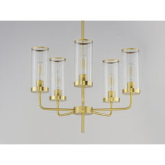 MAXIM Maxim 11475CRSBR Crosby Five Light Chandelier 60W 24.00 inchesW