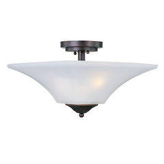 MAXIM Maxim 20091FTOI Aurora 2-Light 13 inches Wide Semi-Flush Mount Light 2 x 60W