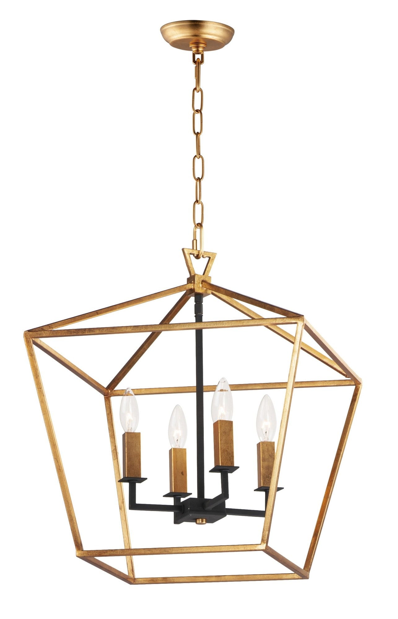 MAXIM Maxim 25156GLTXB Abode 4-Light 240 Watts 17.75 Inch Wide Chandelier