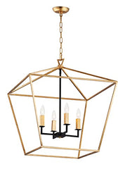 MAXIM Maxim 25156GLTXB Abode 4-Light 240 Watts 17.75 Inch Wide Chandelier