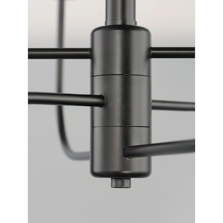 MAXIM Maxim 10326BKSN wesley 6-light chandelier 60w 24 inch width 18 inch height