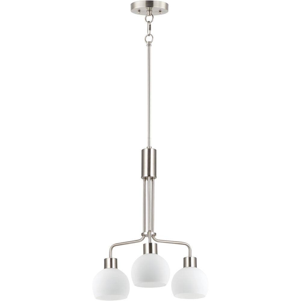 MAXIM Maxim 11276SWSN Coraline 3-Light Chandelier 3 x 60W 21 inch W