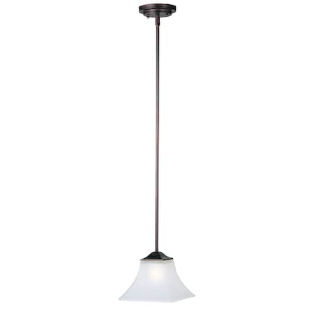 MAXIM Maxim 92090FTOI Aurora 1-Light 8 inches Wide Pendant Light 60W