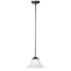 MAXIM Maxim 92090FTOI Aurora 1-Light 8 inches Wide Pendant Light 60W