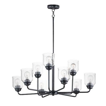 MAXIM Maxim 12277cdbk acadia 9-light 34.75 inches wide chandelier 60w