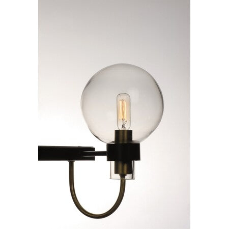 MAXIM Maxim 30515CLBZSBR Bauhaus 3-Light 20 Inch Wide Chandelier 180W