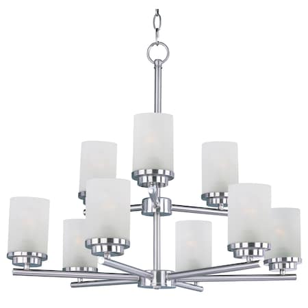 MAXIM Maxim 10206FTSN Corona 9-Light 28 inches Wide Chandelier 540W
