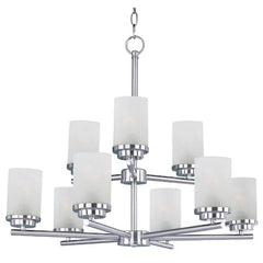 MAXIM Maxim 10206FTSN Corona 9-Light 28 inches Wide Chandelier 540W