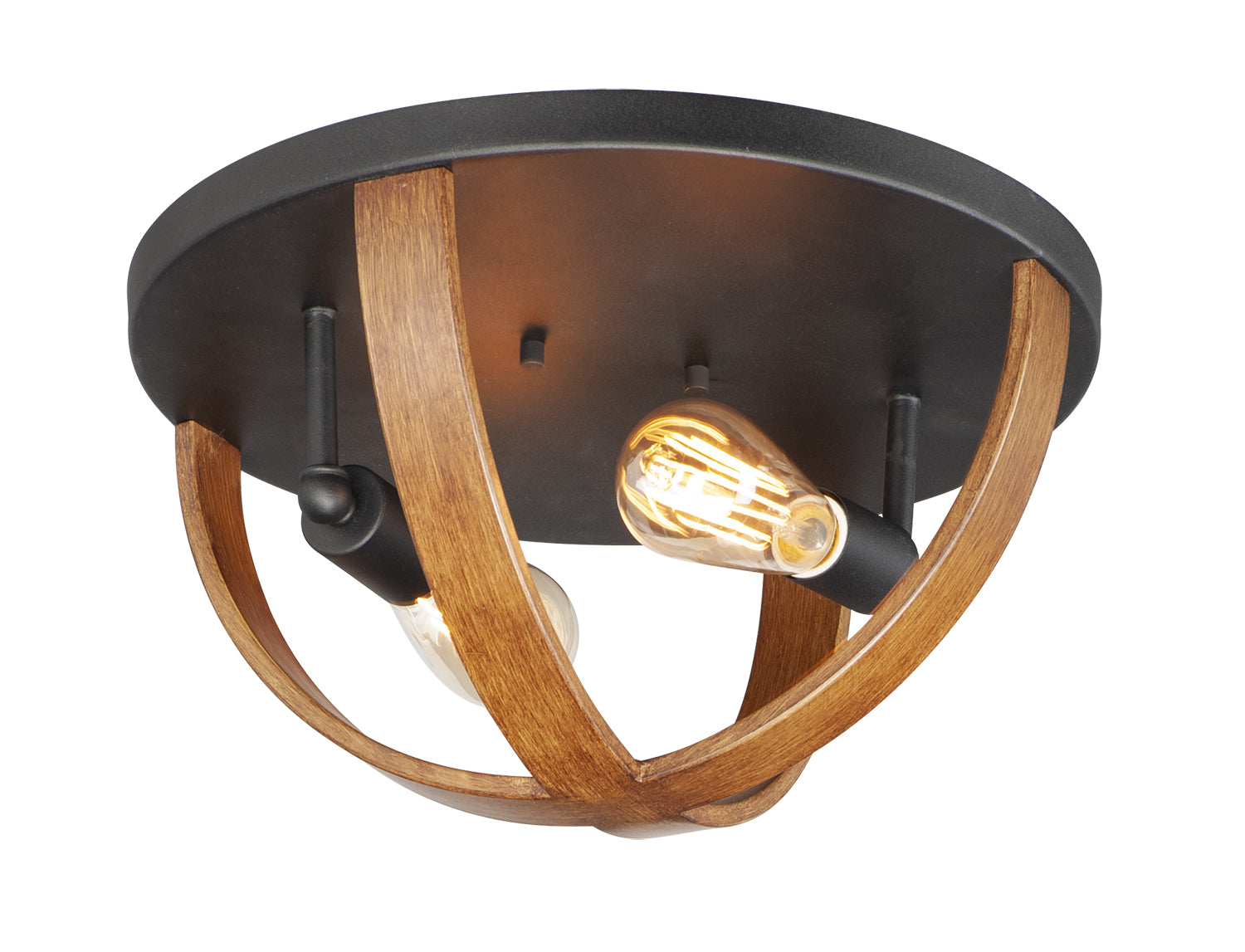 MAXIM Maxim 27570APBK Compass flush mount 120w 15.75 inch 2-light