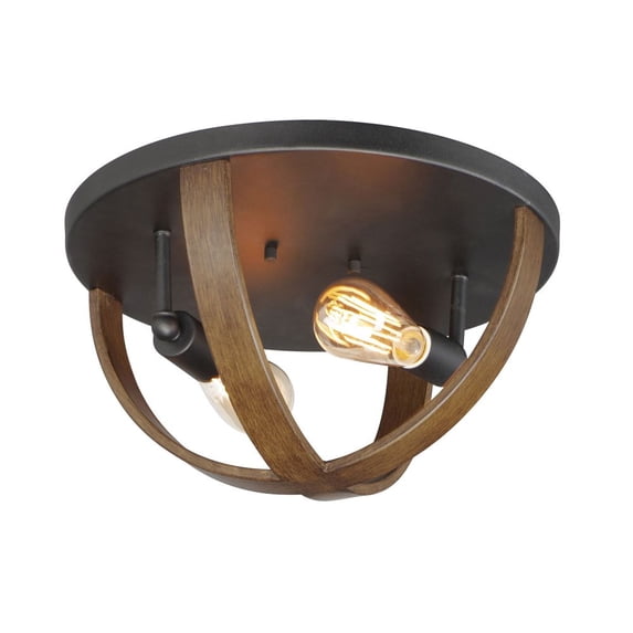MAXIM Maxim 27570APBK Compass flush mount 120w 15.75 inch 2-light