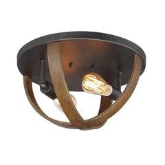MAXIM Maxim 27570APBK Compass flush mount 120w 15.75 inch 2-light