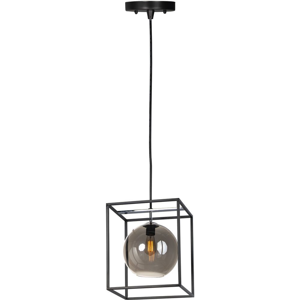 MAXIM Maxim 11367MSKBKPC Fluid 1-Light LED Pendant 6W 15 inch