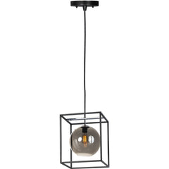 MAXIM Maxim 11367MSKBKPC Fluid 1-Light LED Pendant 6W 15 inch