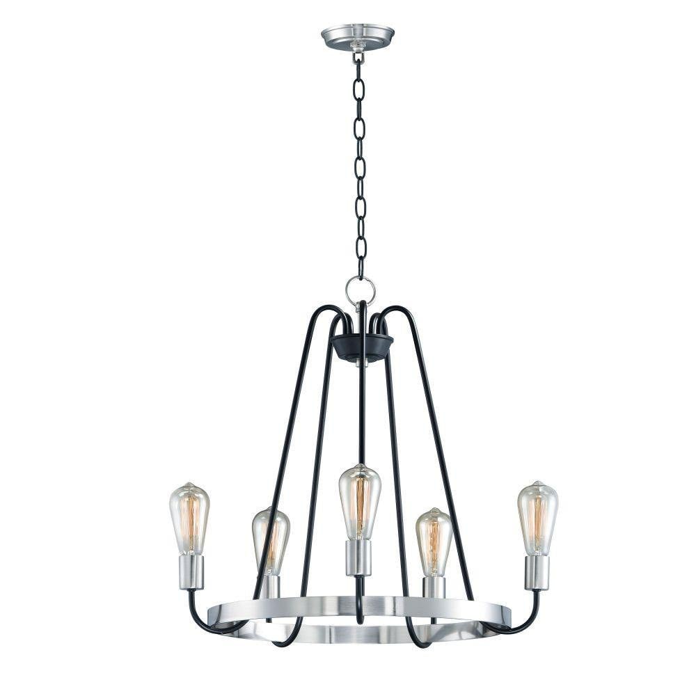 MAXIM Maxim 11735OIAB Haven 5-light chandelier 300w 23.75 inch wide