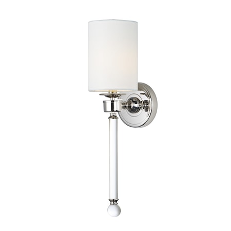 MAXIM Maxim 16109WTCLPN Lucent 1-Light 5 inches Wide Polished Nickel Wall Sconce 60W