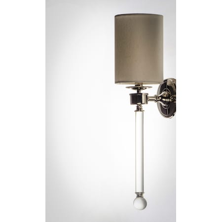 MAXIM Maxim 16109WTCLPN Lucent 1-Light 5 inches Wide Polished Nickel Wall Sconce 60W