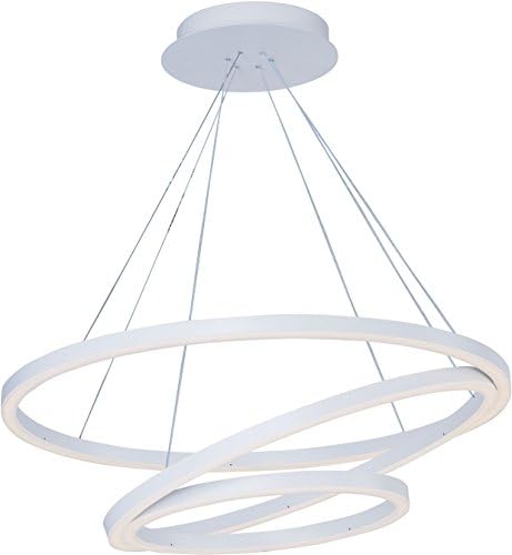 MAXIM Maxim E22848-MW Cirque Modern Suspended Ring LED Pendant Ceiling Lighting 100 Total Watts 8 inches H x 32 inches W