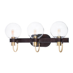 MAXIM Maxim 30513CLBZSBR Bauhaus 3-light 23 inch wide vanity light 180w