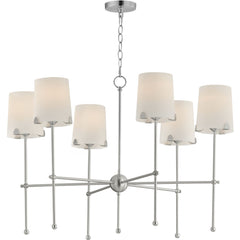 MAXIM Maxim 32366wtsn huntington 6 light chandelier 60w 34 inch