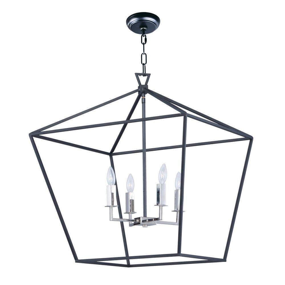 MAXIM Maxim 25155TXBPN abode 4-light chandelier 4 x 60w 24.5 inches wide