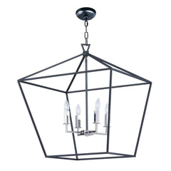 MAXIM Maxim 25155TXBPN abode 4-light chandelier 4 x 60w 24.5 inches wide