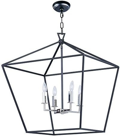 MAXIM Maxim 25155TXBPN abode 4-light chandelier 4 x 60w 24.5 inches wide