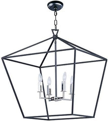 MAXIM Maxim 25155TXBPN abode 4-light chandelier 4 x 60w 24.5 inches wide