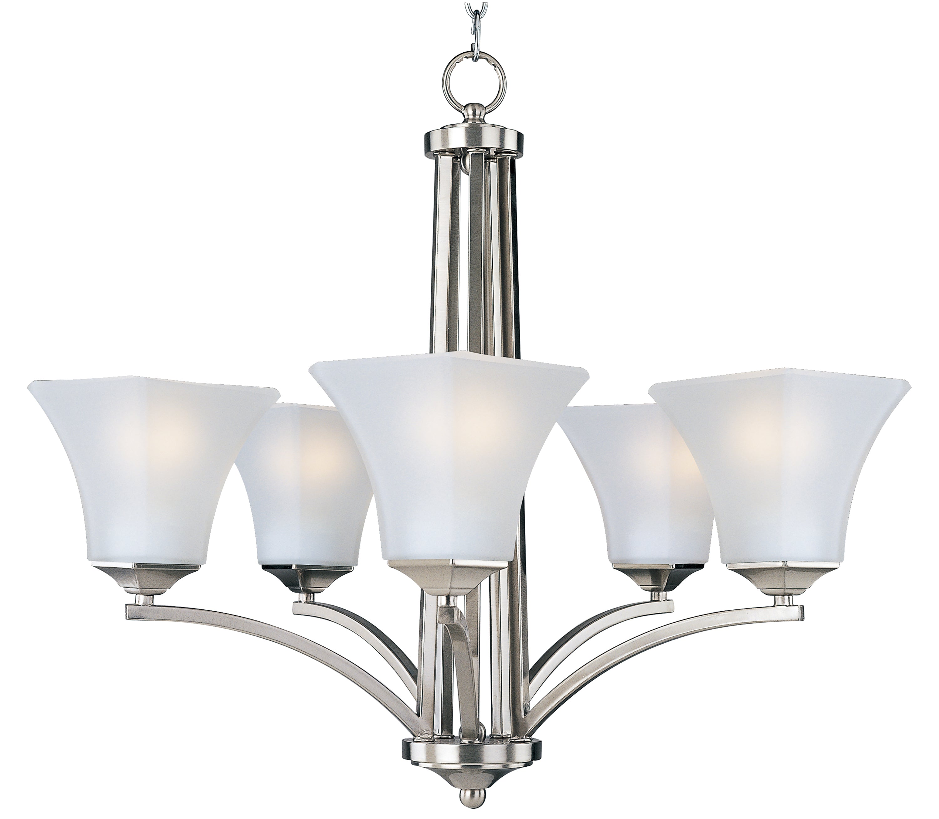 MAXIM Maxim 20095FTSN Aurora 5-light 26 inches Wide Chandelier 60W