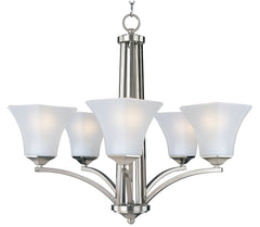 MAXIM Maxim 20095FTSN Aurora 5-light 26 inches Wide Chandelier 60W