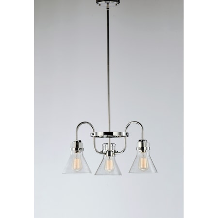 MAXIM Maxim 26116CDPC Seafarer 3-light 21.5 inches wide chandelier 180W