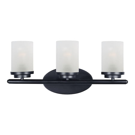 MAXIM Maxim 10213FTBK Three Light Bath Vanity 60W 19.25 inch W x 9.00 inch H