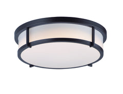 MAXIM Maxim 10270WTBK three light flush mount 40w 17 inch