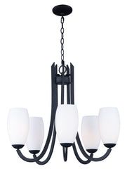 MAXIM Maxim 21655SWTXB Five Light Chandelier 60W