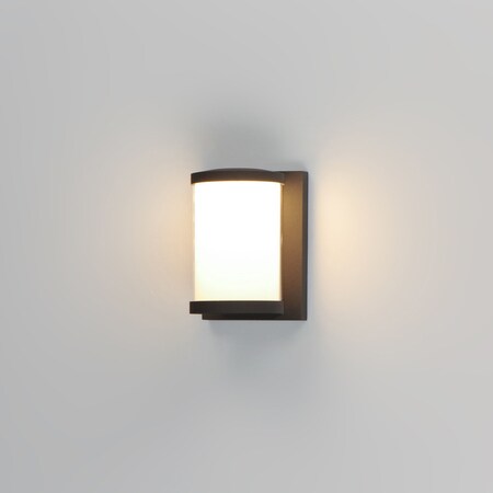 MAXIM Maxim 52126wtbk barrel medium led outdoor wall sconce