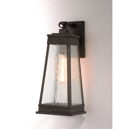 MAXIM Maxim 3044RPOLB Schooner 1-Light Outdoor Sconce 60W 7 inch wide 17 inch high