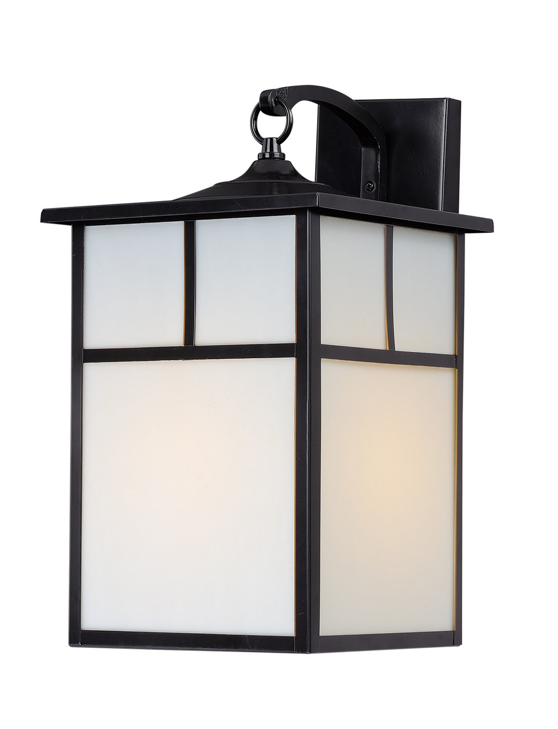MAXIM Maxim 4054WTBK One Light Outdoor Wall Lantern 60W 9 inch