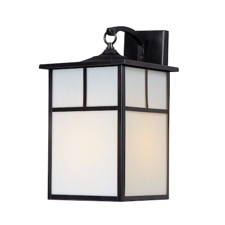 MAXIM Maxim 4054WTBK One Light Outdoor Wall Lantern 60W 9 inch