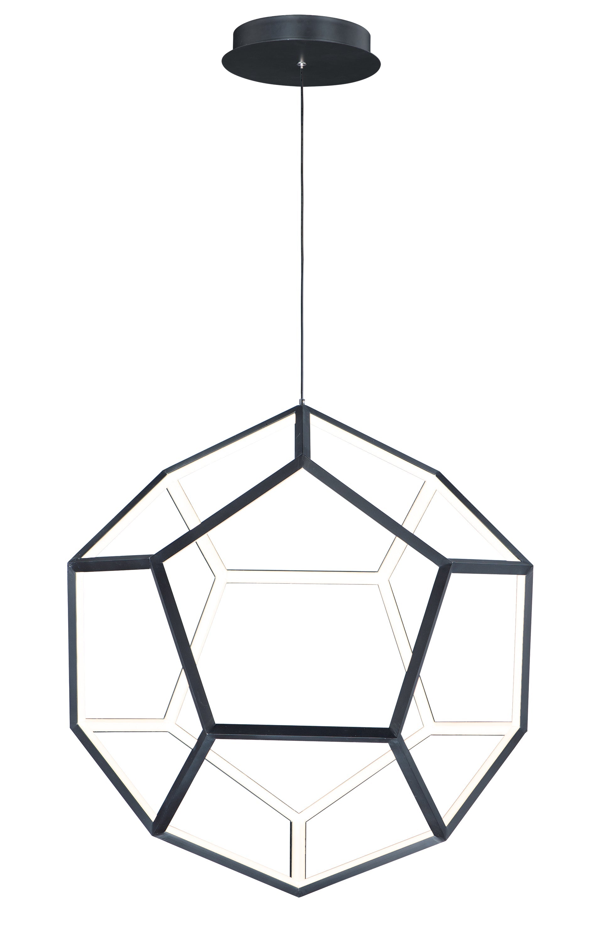 MAXIM Maxim E25106-BK Penta Integrated LED Pendant 85W 1 Bulb