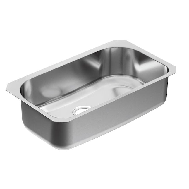 MOEN Moen G18163 1800 undermount stainless steel single bowl kitchen sink 31-in x 18-in