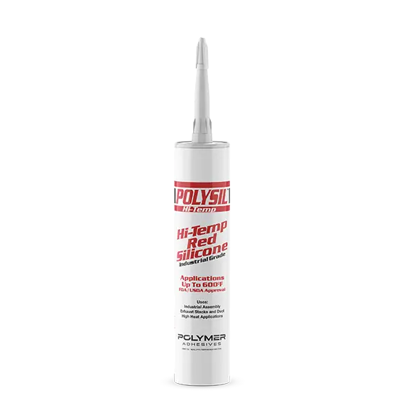 POLYMER ADHESIVES Polymer Adhesives POLYSIL hi-temp industrial grade silicone sealant 10.3 oz.