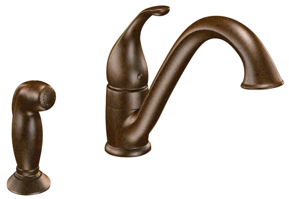 MOEN Moen 7840ORB Camerist one-handle kitchen faucet with spray 1.5 GPM low-arc