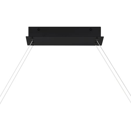 QUOIZEL Quoizel PCSTG138MBK Saratoga integrated LED island light 28W 38 inch