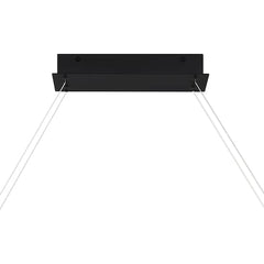QUOIZEL Quoizel PCSTG138MBK Saratoga integrated LED island light 28W 38 inch