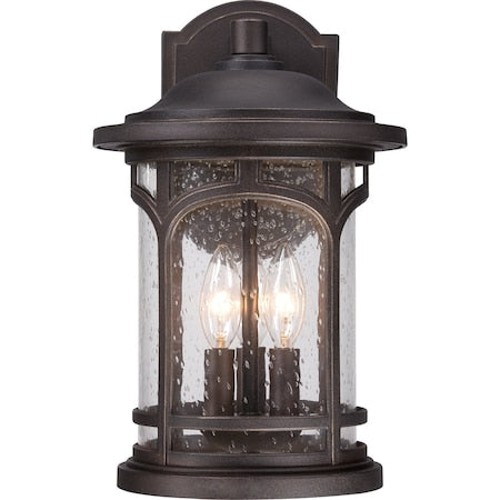 QUOIZEL Quoizel MBH8409PN Marblehead 14-1/2 in. 60W 3-Light Candelabra E-12 Base Wall Lantern