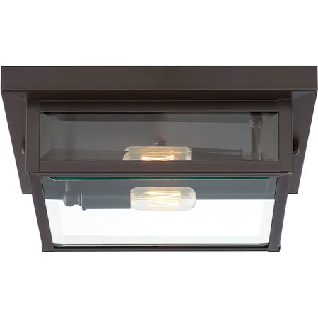 QUOIZEL Quoizel WVR1312WT Westover 2-Light Flush Mount 80W 12 inches