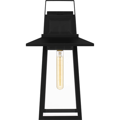 QUOIZEL Quoizel DEV8410MBK devonport 1-light outdoor wall lantern 100w 10 in. width 18.5 in. height