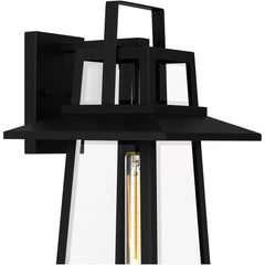 QUOIZEL Quoizel DEV8410MBK devonport 1-light outdoor wall lantern 100w 10 in. width 18.5 in. height