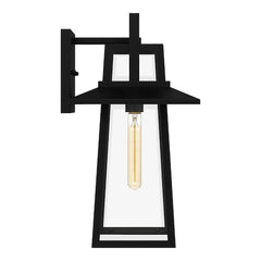 QUOIZEL Quoizel DEV8410MBK devonport 1-light outdoor wall lantern 100w 10 in. width 18.5 in. height