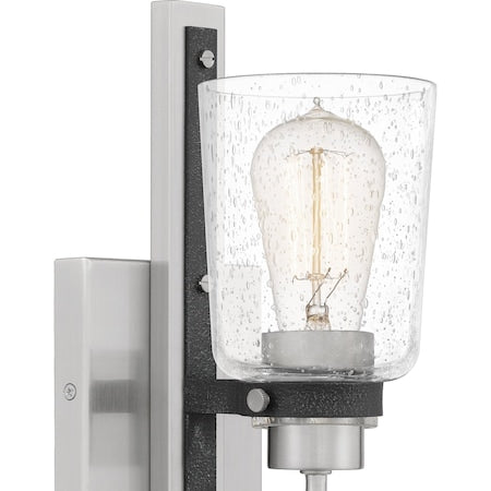 QUOIZEL Quoizel AXE8605BN Axel Wall Sconce 1 Light 100 Watt 4.75 Inch Width